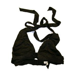 For Love & Lemons Gabriella Silk Dot Crop Halter Top